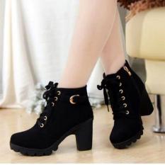 Bốt nữ thời trang gộc 7 phân da lộn cao cấp chất đẹp