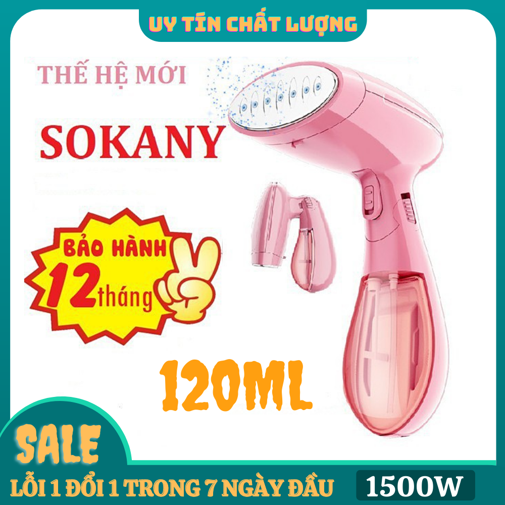 Bàn Là Hơi Nước Cầm Tay Sokany 3060, Bàn Là Ủi Sấy Khô, Bàn Là Hơi Nước Đứng, Phun Sương, Làm Nóng Nhanh (Bảo Hành 12 Tháng)