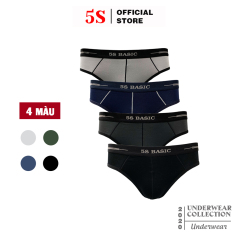 Combo 3 Quần Lót Nam Tam Giác 5S Chất Cotton Cao Cấp, Cạp To, Thấm Hút, Co Giãn, Kháng Khuẩn Cực Tốt (5BF020-05TG)