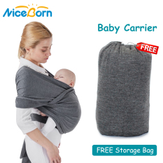NiceBorn Địu dạng balo Địu em bé có ghế ngồi nhẹ nhàng, thoải mái Baby Wrap Carrier FREE Storage Bag