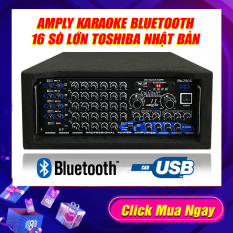 [ Có Video Test ] Amply 16 sò lớn Toshiba nhật bản, Ampli Bluetooth Sân Khấu Karaoke Hội Thảo Gia Đình Cali.D&Y PA-7900 – 2400W, Kết nối Bluetooht, Usb, Thẻ nhớ. Tặng dây Av 4 đầu tốt.