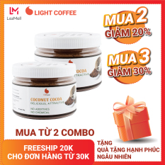 Combo 2 hũ bột cacao sữa dừa Light Cacao thơm cacao, béo vị dừa – 230gr/hũ