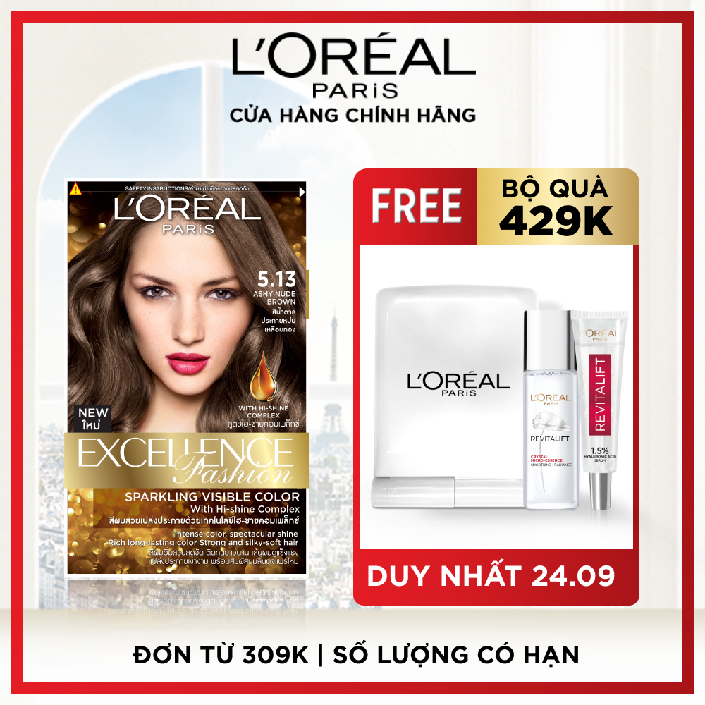 Kem nhuộm dưỡng tóc thời trang L’Oreal Paris Excellence Fashion 172ml