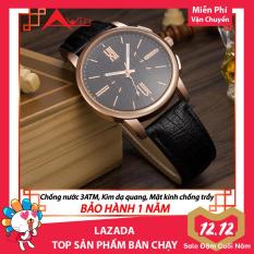 (CÓ 2 MÀU ) Đồng hồ Nam Dây da Yazole 401 – Đẳng cấp và Sang Trọng cho quí ông