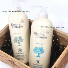 CẶP DẦU GỘI XẢ BIOTIN COLLAGEN Trắng (NEW) SIÊU MỀM MƯỢT PHỤC HỒI TÓC – CẶP DẦU GỘI XẢ BIOTIN COLLAGEN TRẮNG 1000ML, NGĂN RỤNG TÓC, DƯỠNG TÓC, KÍCH THÍCH MỌC TÓC CHO NAM NỮ