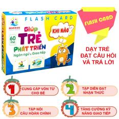 Thẻ Học Thông Minh Flashcard Dạy Trẻ Đặt Câu Hỏi Và Trả Lời Phát Triển Ngôn Ngữ Benrikids Ai,Cái Gì,Ở Đâu,Khi Nào,Tại Sao