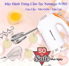Máy đánh trứng cầm tay đa năng Netmego N38D 300W đánh trứng thật đều, thật mịn. Bảo hành 1 đổi 1