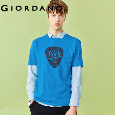 (HOT) Áo thun nam tay ngắn in hình đơn giản trẻ trung chất liệu cotton họa tiết vũ trụ Giordano Men 01089005