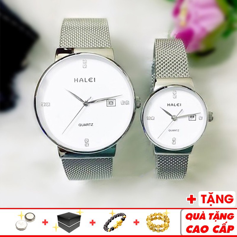 Đồng hồ cặp đôi Halei 6868 thời trang cao cấp chính hãng dây thép lụa đẳng cấp - Đồng Hồ...