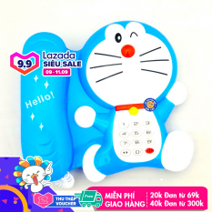 Điện thoại đồ chơi hình chú mèo máy xanh dương dùng pin có nhạc, đèn đáng yêu cho bé 127 – Đồ khuyến mãi giá tốt