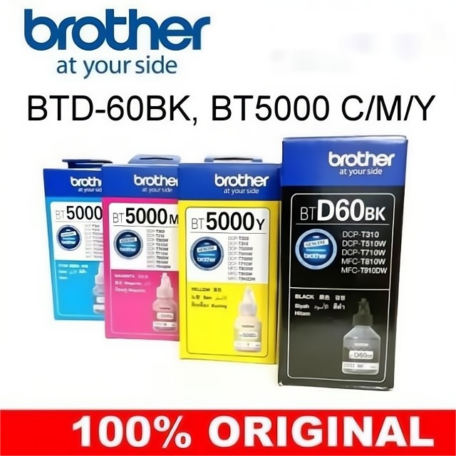 Bộ mực BT5000 sử dụng cho in phun Brother T300-T500W-T800W-T700W hàng nhập khẩu