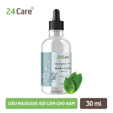 Dầu massage gợi cảm cho NAM, NỮ nguồn gốc thảo dược 24Care 30ml – dưỡng ẩm da, tuần hoàn máu