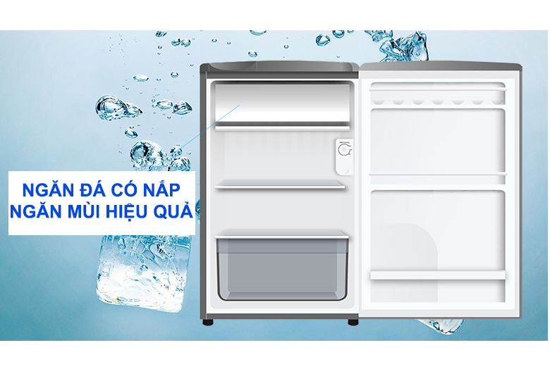 [Nhập ELMAY21 giảm 10% tối đa 200k đơn từ 99k]Tủ lạnh Aqua 90 lít AQR-D99FA(BS)
