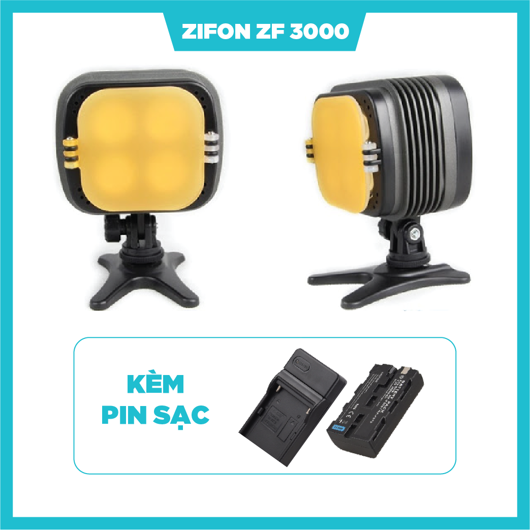 Đèn Led Video Zifon ZF3000 kèm Pin Sạc