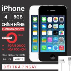 Điện thoại Chính hãng Apple IPHONE 4 – 8GB giá rẻ – Phiên bản quốc tế – Bao đổi trả (Màu ngẫu nhiên trắng/đen)