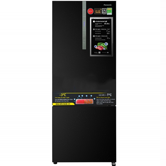 [Giao tại HCM] Tủ lạnh Panasonic Inverter 380 lít NR-BX421XGKV - Ngăn đông mềm không cần rã đông, Bảng điều...