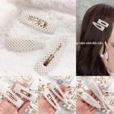 phụ kiện cặp tóc đính hạt trai