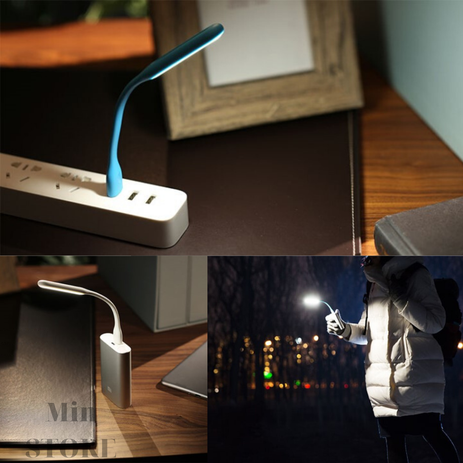Đèn LED Đọc Sách Cắm Cổng USB (Máy Tính Sạc dự phòng Ổ điện USB...) Tiện Dụng Gọn Nhẹ -...