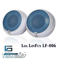 Loa Vi Tính LOYFUN LF 806 Trắng nhỏ gọn – Âm Thanh Nổi , Cực Hay – Dùng cho PC, Laptop