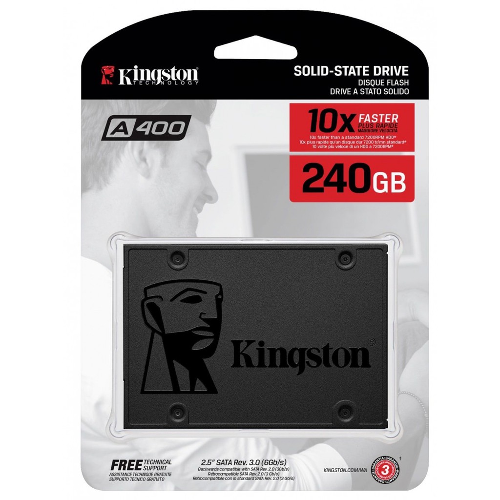 [Giảm Giá Sốc-Shop Mới] Ổ cứng SSD Kingston A400 240GB Sata 3 (SA400S37/240G) - Hàng Chính Hãng