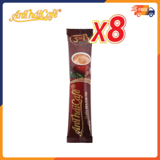 Combo 8 gói cà phê sữa 3in1 An Thái, vị đắng đậm và ít béo không trộn hương liệu Gói 18gr – AnTháiCafé