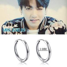 1 Đôi bông tai khoen tròn cá tính hàng xịn cao cấp tốt nhât phụ kiện trang sức nam idol hàn quốc – mikashop