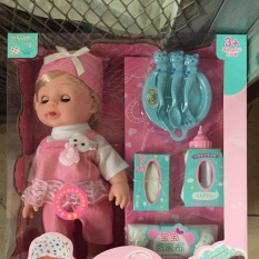 Có sẵn- Búp bê cao cấp biết hát- biết uống nước, đi vệ sinh, nhắm mở mắt- búp bê trẻ em gái