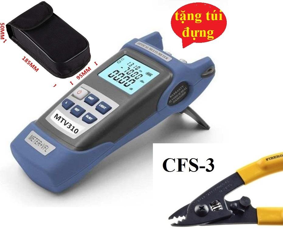 Máy đo công suất Quang MTV310 tích hợp Bút soi Quang 5Km+Tặng kìm tuốt quang CFS-3