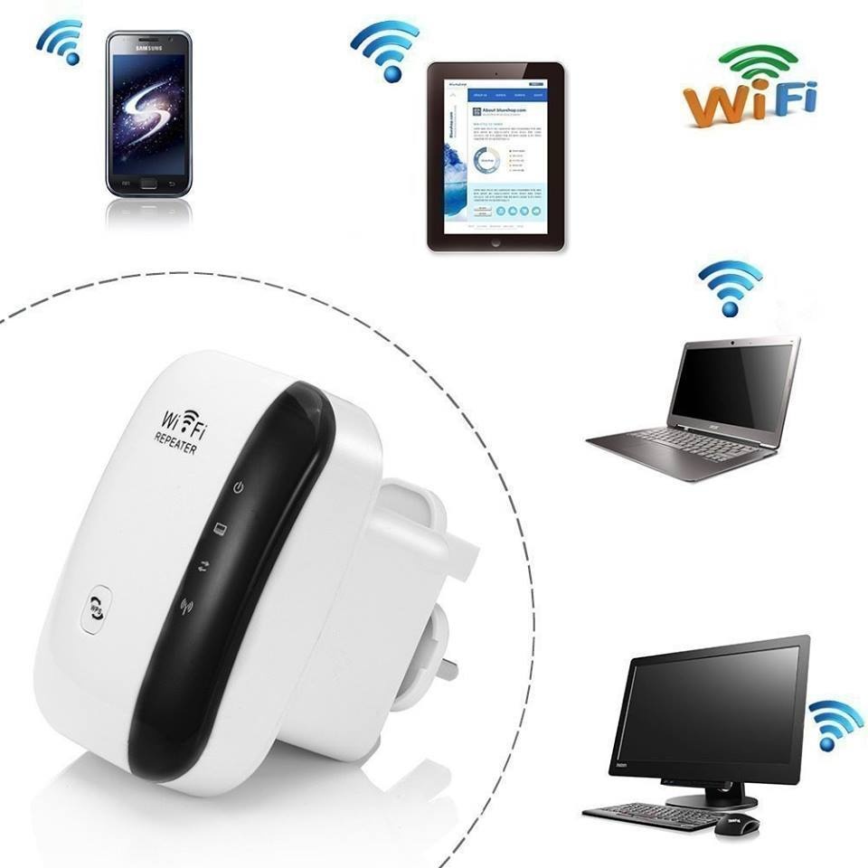Bộ thu phát wifi Repeater Wireless-N 300M chuẩn chính hãng (Bảo Hành 1 Năm 1 Đổi 1)