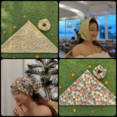 khăn turban đa dạng mẫu mới dài 55cm bandana họa tiết đẹp chụp mình xinh lung linh