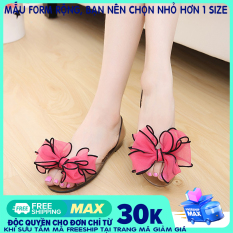 GIÀY NỮ CHEN-8 QUÃNG CHÂU kiểu dáng BÚP BÊ, GIAY BUP BE chất liệu nhựa dẻo, có thể đi mưa chống thấm, nhiều màu nhiều size