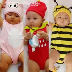 Combo 3 bộ Bodysuit hình thú ngộ nghĩnh cho bé ( khách được chọn bé trai hay gái, shop giao mẫu ngẫu nhiên) – Mihababy – BDS_CB_SHOCK