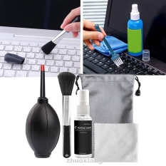 ﹍ Home Desktop Laptop Lens Cloth Screen Keyboard With Air Duster Computer Cleaner Set