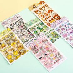 Combo 4 Miếng Dán Trang Trí Sticker Trang Trí Sticker Dán Giấy Đồ Dùng Phong Cách Hàn Quốc Dễ Thương