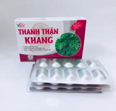 Bổ thận, tăng cường chức năng thận, tán sỏi, trị tiểu đêm, tiểu rắt, tiểu buốt, di tinh, mộng tinh, mẩn ngứa, nóng nhiệt – Thực phẩm chức năng Vioba Thanh Thận Khang hộp 3 vỉ x 10 viên (Xanh)