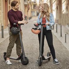 Xe scooter điện Ninebot E22 gấp gọn công suất lớn có bluetooth, đèn led, kết nối qua add