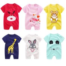 Body đùi cotton bé trai bé gái (áo liền quần, body suit, sleep suit, body ngắn tay, cộc tay )(Hàng Quảng Châu xuất Hàn) TTS185