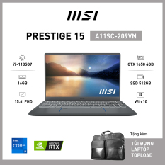 MSI Prestige 15 A11SCX-209VN (i7-1185G7 | 16GB | 512GB | VGA GTX 1650 4GB | 15.6” FHD | Win 10)