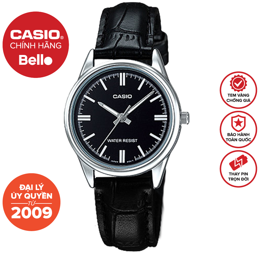 Đồng hồ Nữ dây da Casio LTP-V005 chính hãngBảo hành 1 năm Pin trọn đời