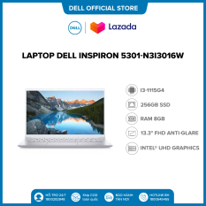 Laptop Dell Inspiron 5301-N3I3016W-| i3-1115G4 | 8Gb DDR4 | 256 SSD M.2 PCIe NVMe | 13.3″ FHD Anti-Glare | Silver