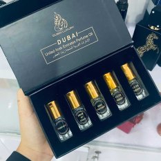 Set 5 chai tinh dầu nước hoa Dubai mini hương thơm đa dạng – MIMOSAA