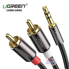 {Chính hãng} Cáp Audio 3.5mm ra 2 Đầu RCA Hoa Sen UGREEN AV116 cao cấp chiều dài từ 0.5M đến 8M