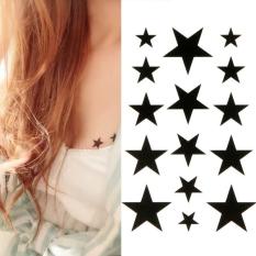 [HCM]Hình xăm dán tatoo ngôi sao may mắn kích thước 6 x 10 cm