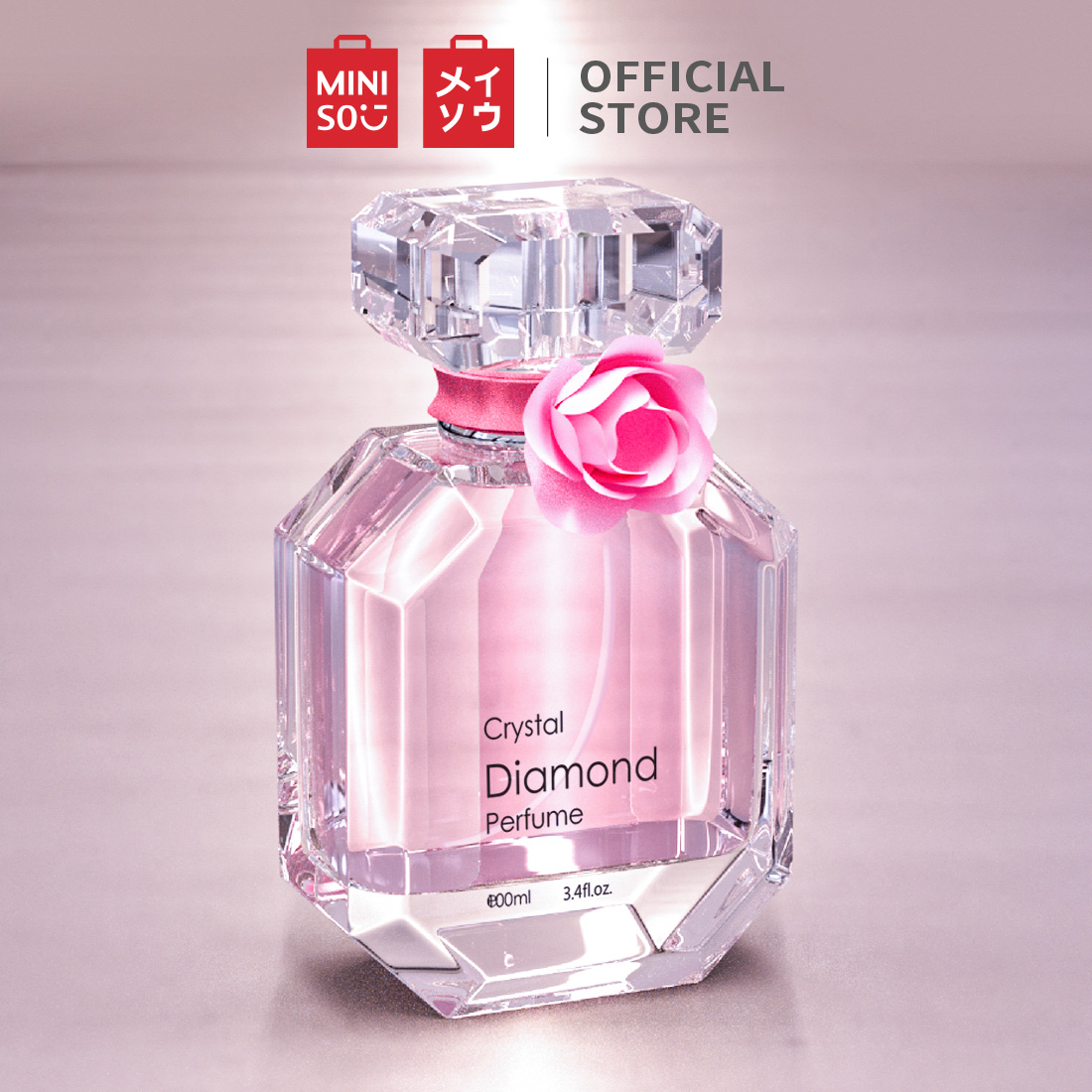 MINISO Nước hoa nam Pink Flower Crystal Diamond Hoa và trái cây Nước hoa nữ