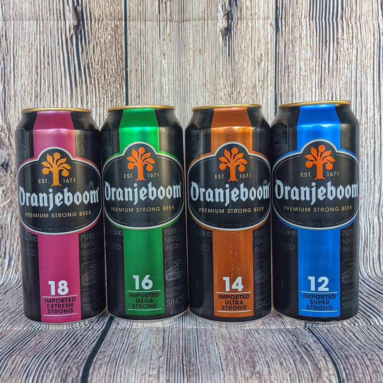 Combo Phiêu Lưu 4 Loại 4 Lon Bia Mạnh Oranjeboom 12-14-16-18 Độ - Hà Lan Giá Rẻ 169.000₫ | Ví So Sánh