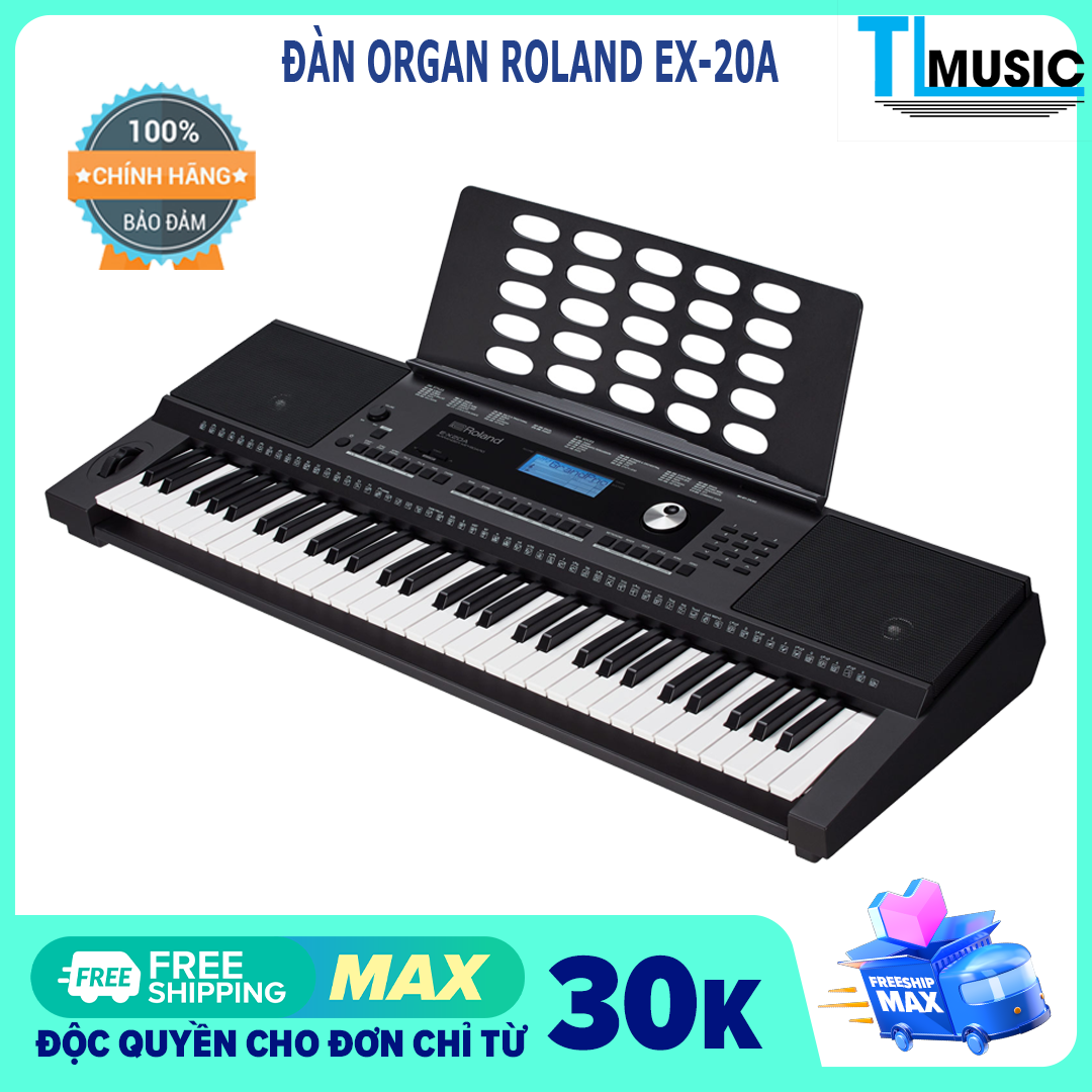 [Hàng chính hãng] Đàn Organ (Keyboard) Roland EX20A (Gồm Đàn, Nguồn, Giá nhạc) – Arranger Keyboard E-X20A – Roland EX20 Portable Keyboard