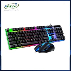 Bộ Bàn Phím Kèm Chuột LED giả cơ chuyên game G21B ĐEN