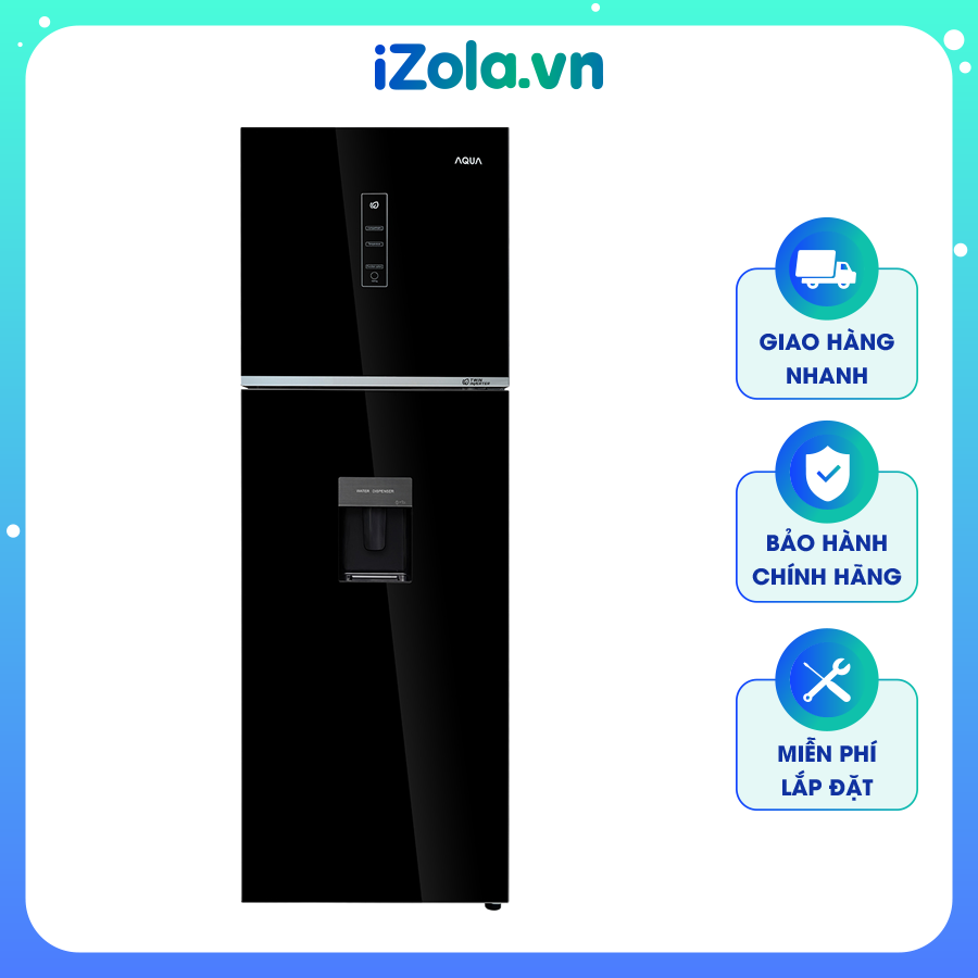 [Giao tại HCM] Tủ lạnh Aqua Inverter 318 lít AQR-T369FA(WGB) – Aqua Triple fresh giúp đông mềm – Công nghệ làm lạnh đa chiều – Khử mùi Nano Fresh Ag+