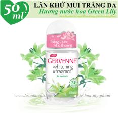 Gervenne – Lăn khử mùi trắng da hương nước hoa Lily xanh 50 ml