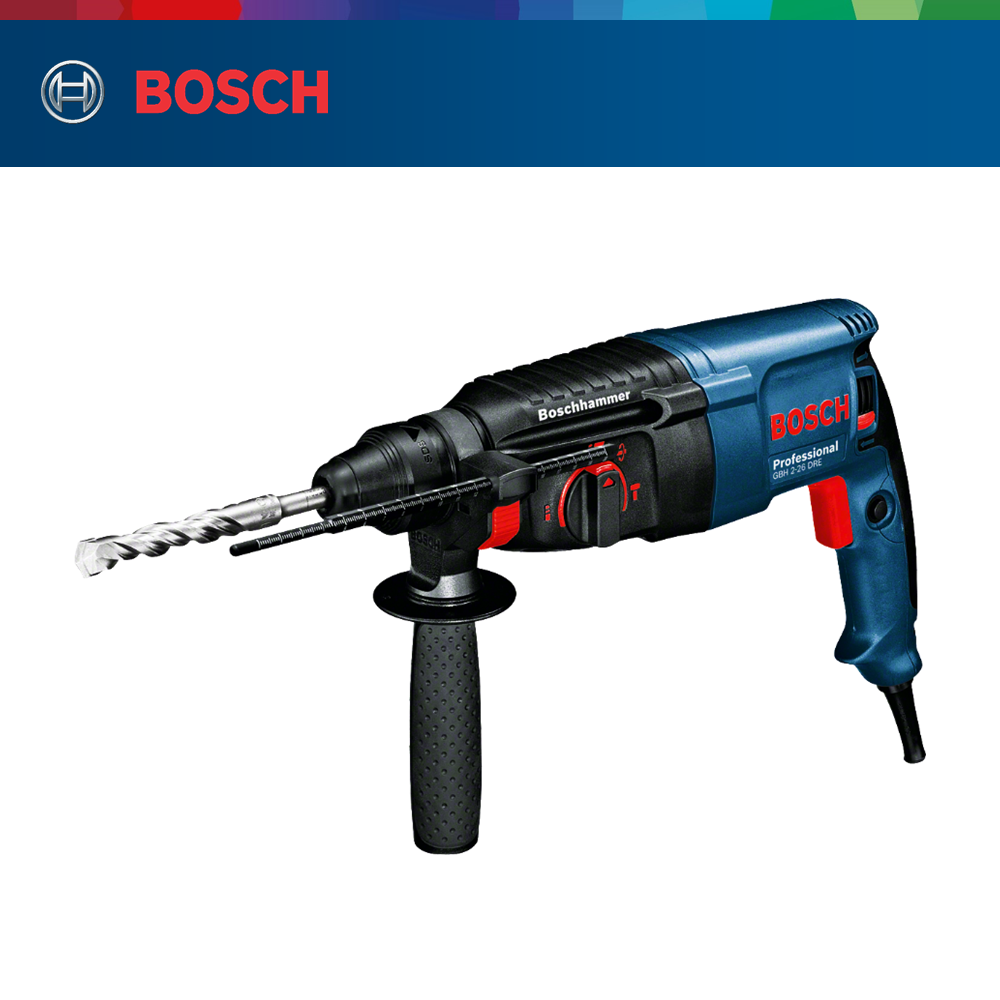 [Trả góp 0%] Máy khoan búa cầm tay Bosch GBH 2-26 DRE